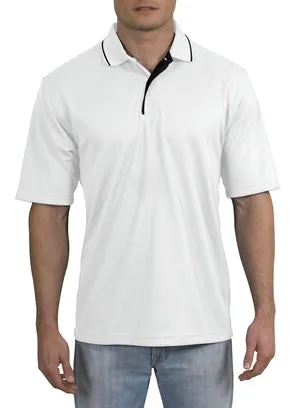 Sport-Tek - Dri-Mesh Sport Shirt with Striped Collar.  K467