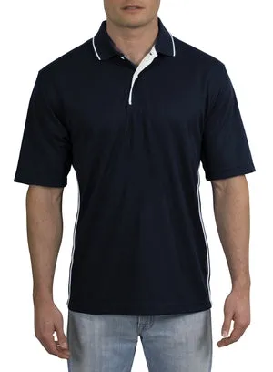 Sport-Tek - Dri-Mesh Sport Shirt with Striped Collar.  K467