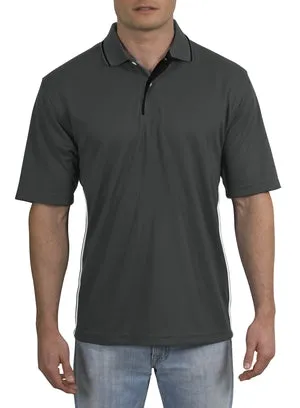 Sport-Tek - Dri-Mesh Sport Shirt with Striped Collar.  K467