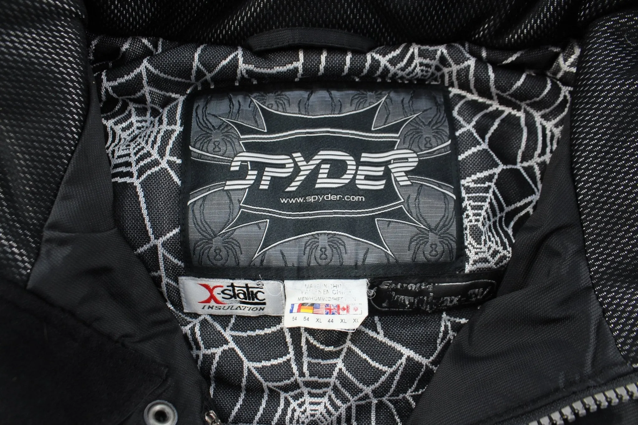 Spyder Black Zip Up Snow Vest