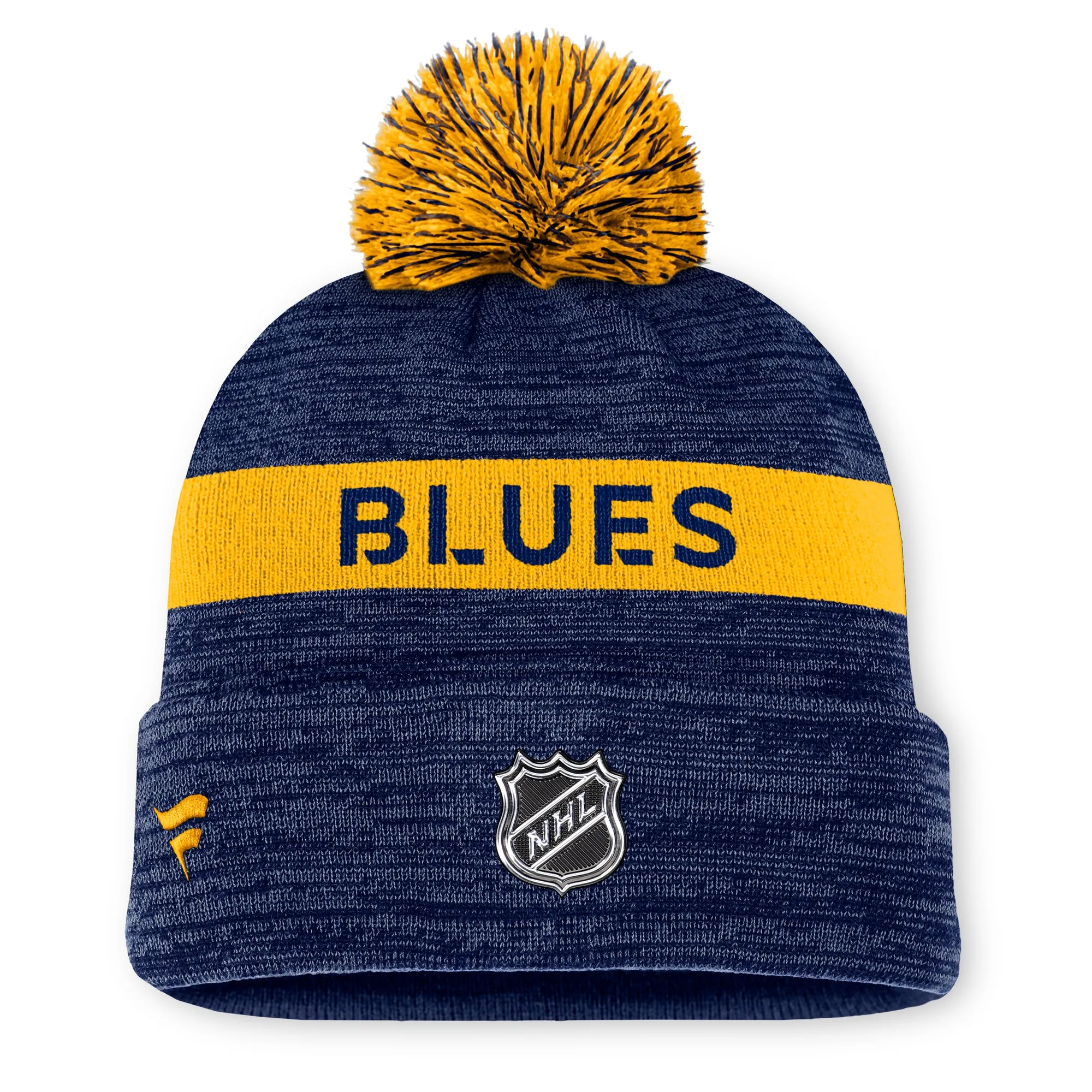 ST. LOUIS BLUES FANATICS AUTHENTIC PRO RINK POM KNIT