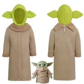 Star Wars The Mandalorian Baby Yoda Cosplay Costume Kids Halloween Party Suit