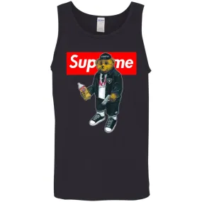 Supreme Bear Guns T-shirt Men Cotton Tank