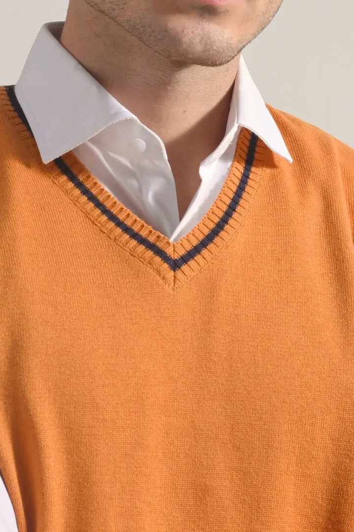 Sweater Vest - Orange