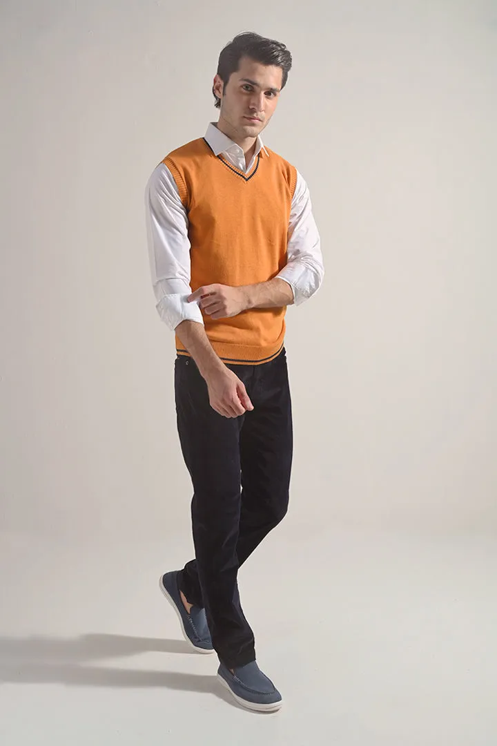 Sweater Vest - Orange