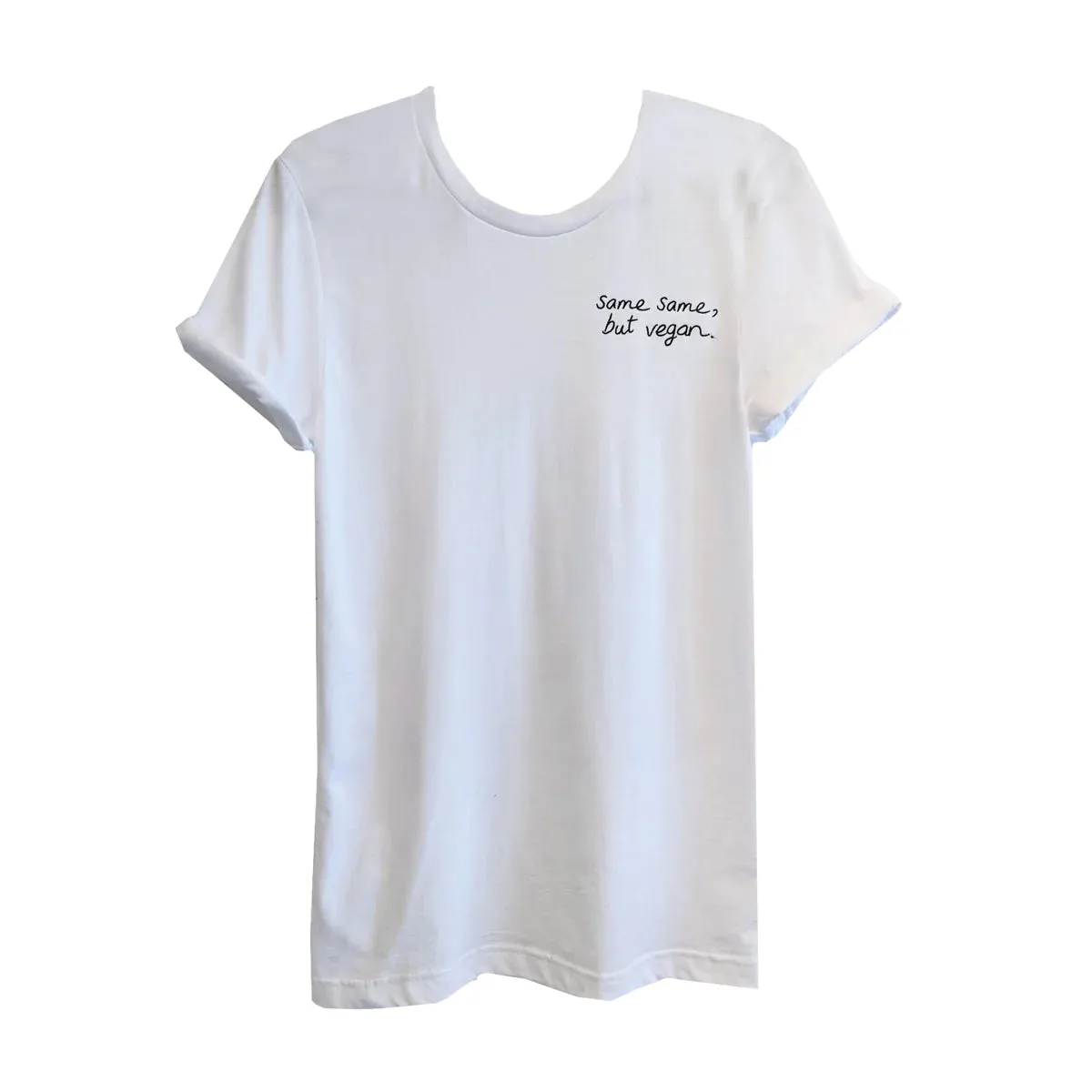 Talk Vegan To Me - White Same Same But Vegan Shirt