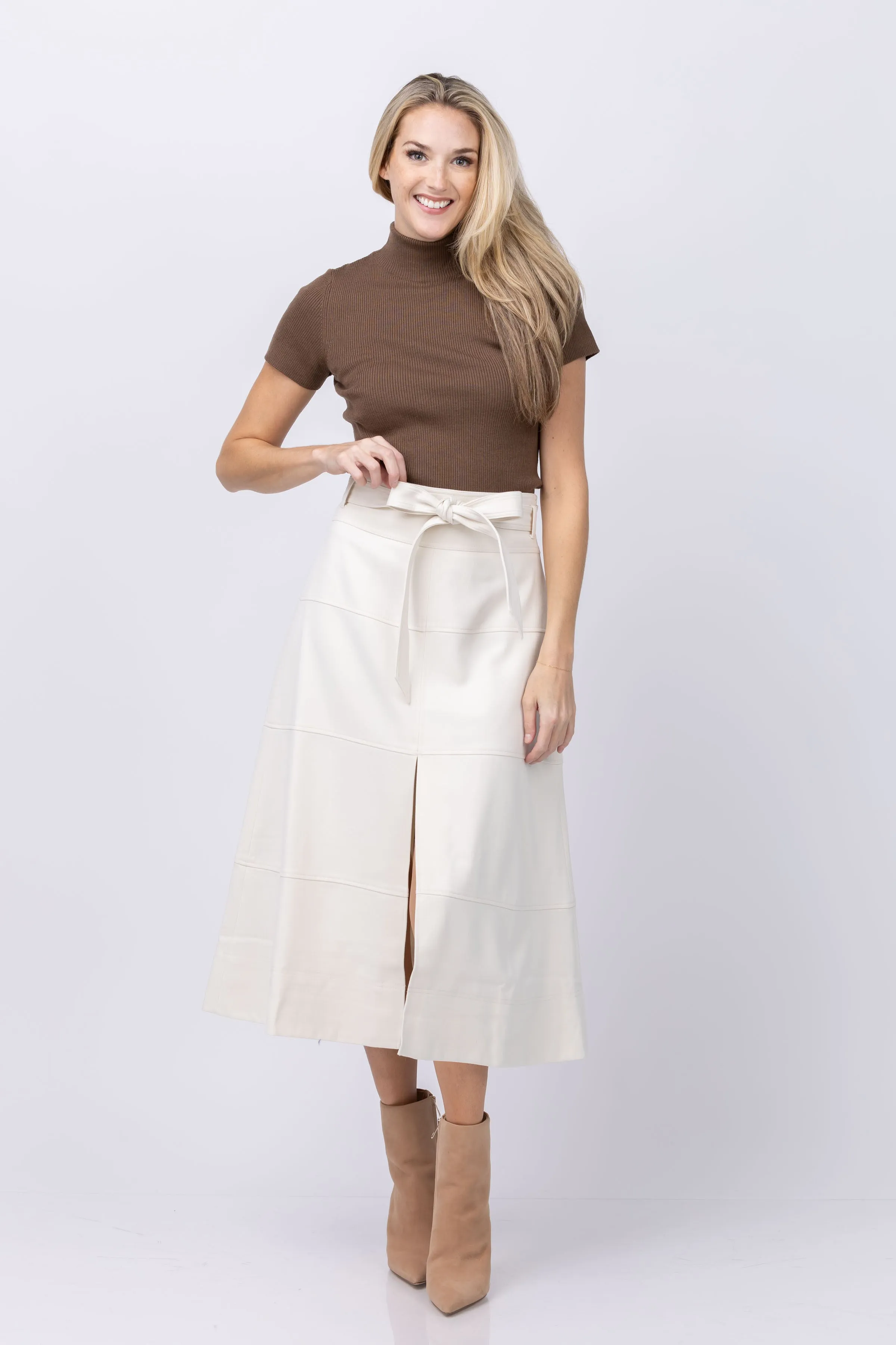 Tanya Taylor Hudson Skirt in Cream