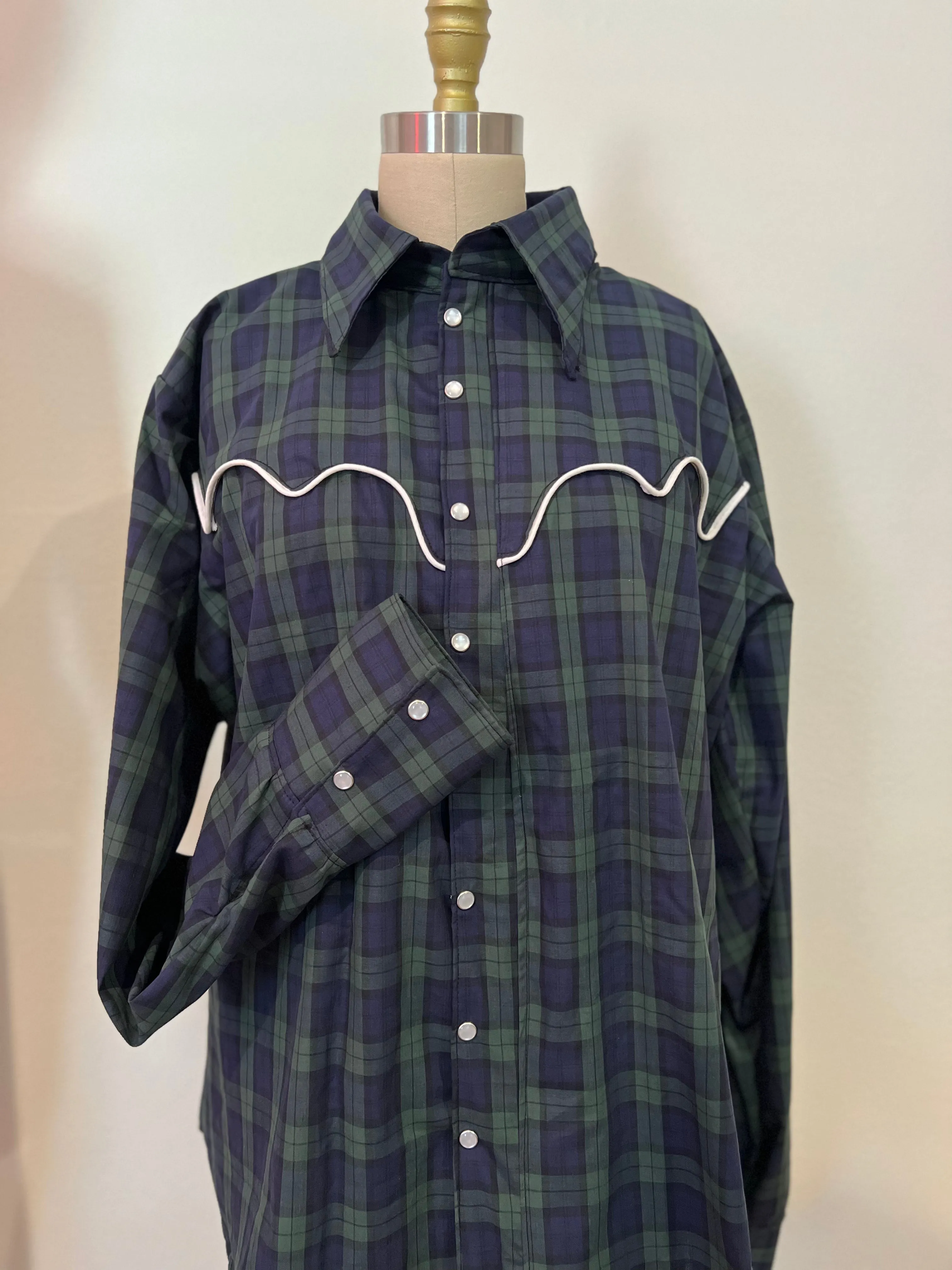 Tartan Pearl Snap Shirt