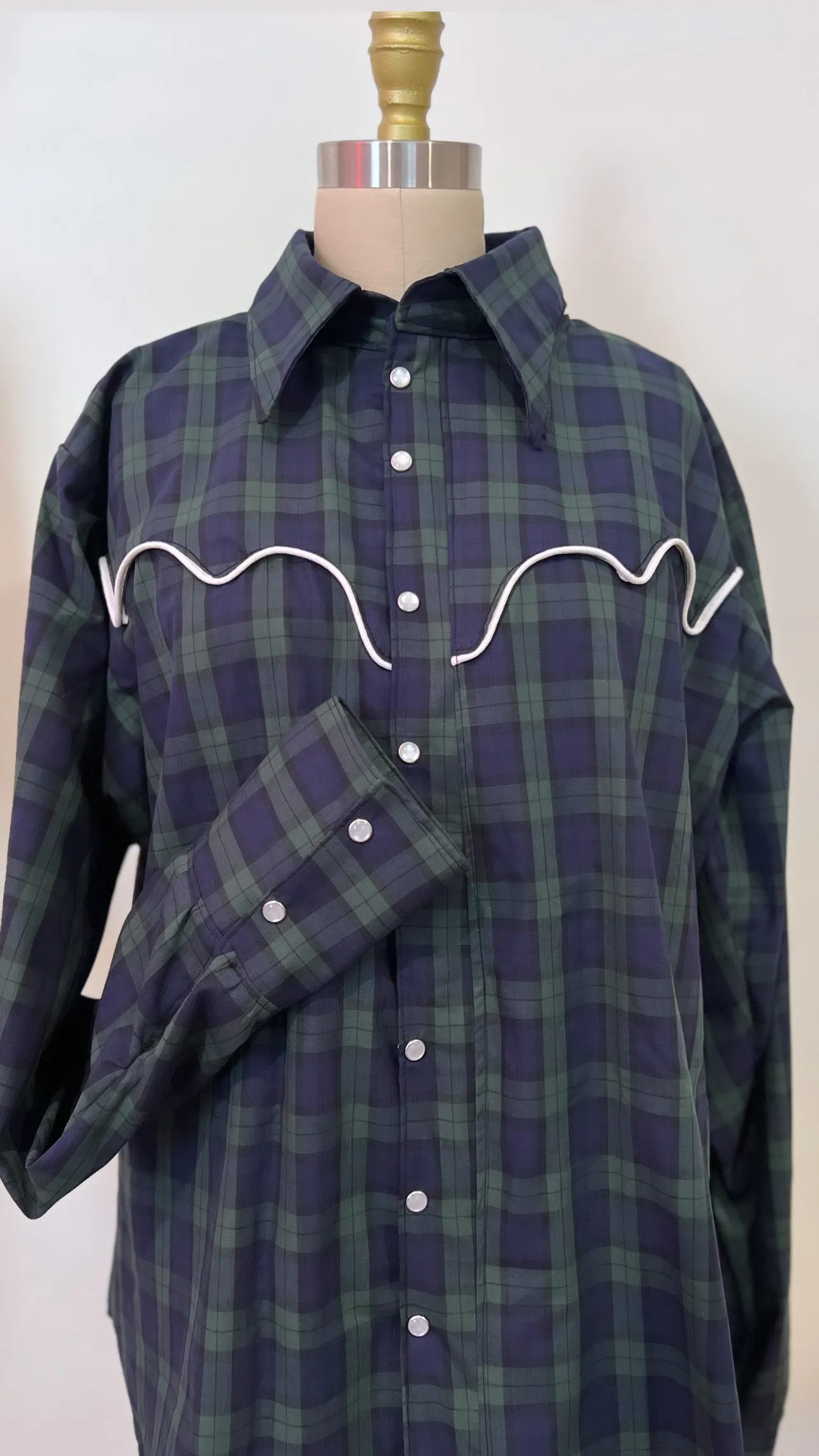 Tartan Pearl Snap Shirt