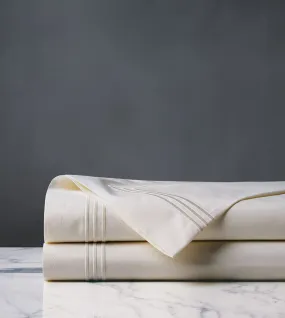 Tessa Ivory Flat Sheet (Twin 75x110) in Creme