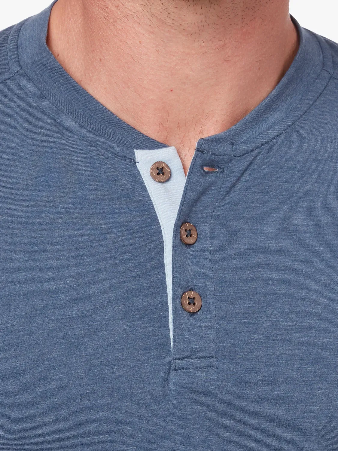 The SeaBreeze Henley | Dark Denim