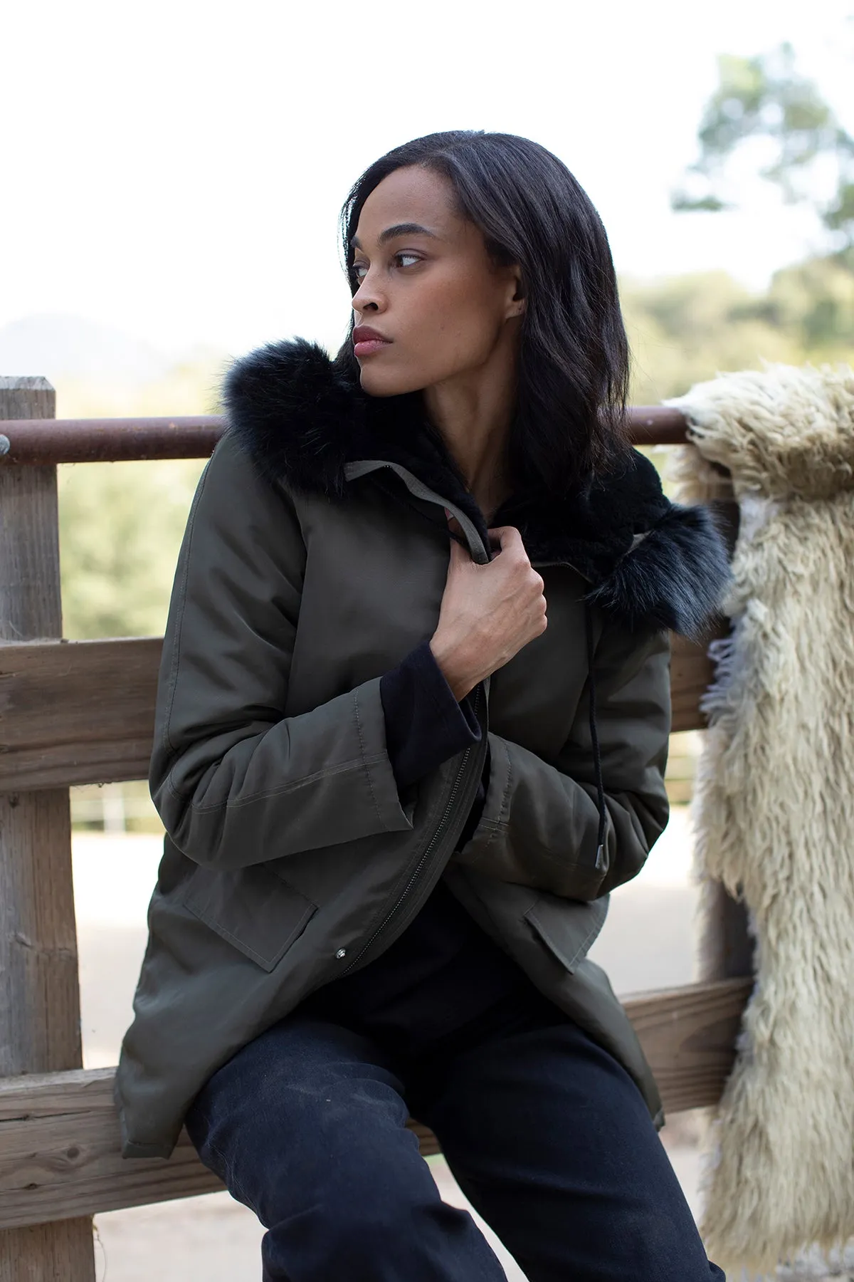 TIFFANY LUX FUR LINED PARKA