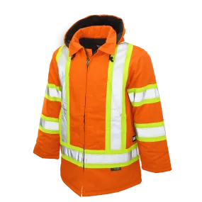 Tough Duck Safety Parka Jacket with Quick Release Hoodie - S157