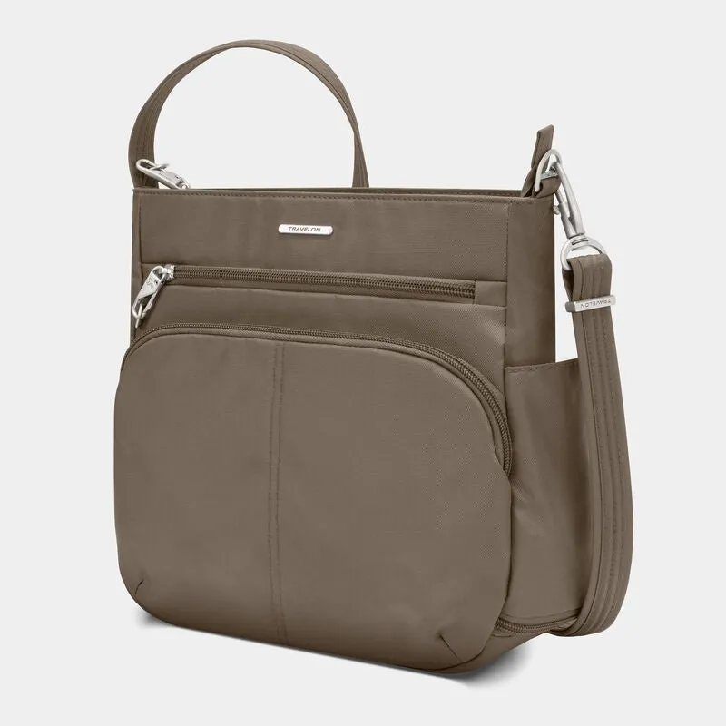 Travelon AT Classic N/S Crossbody  Nutmeg