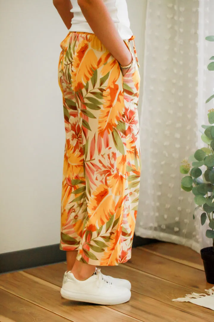 Tropical Printed Pants