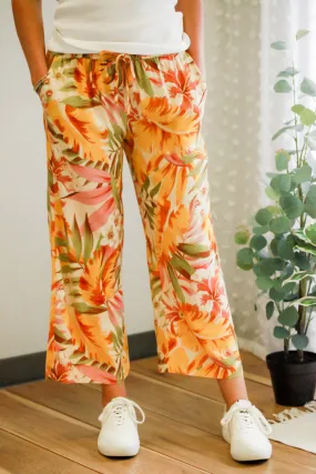 Tropical Printed Pants