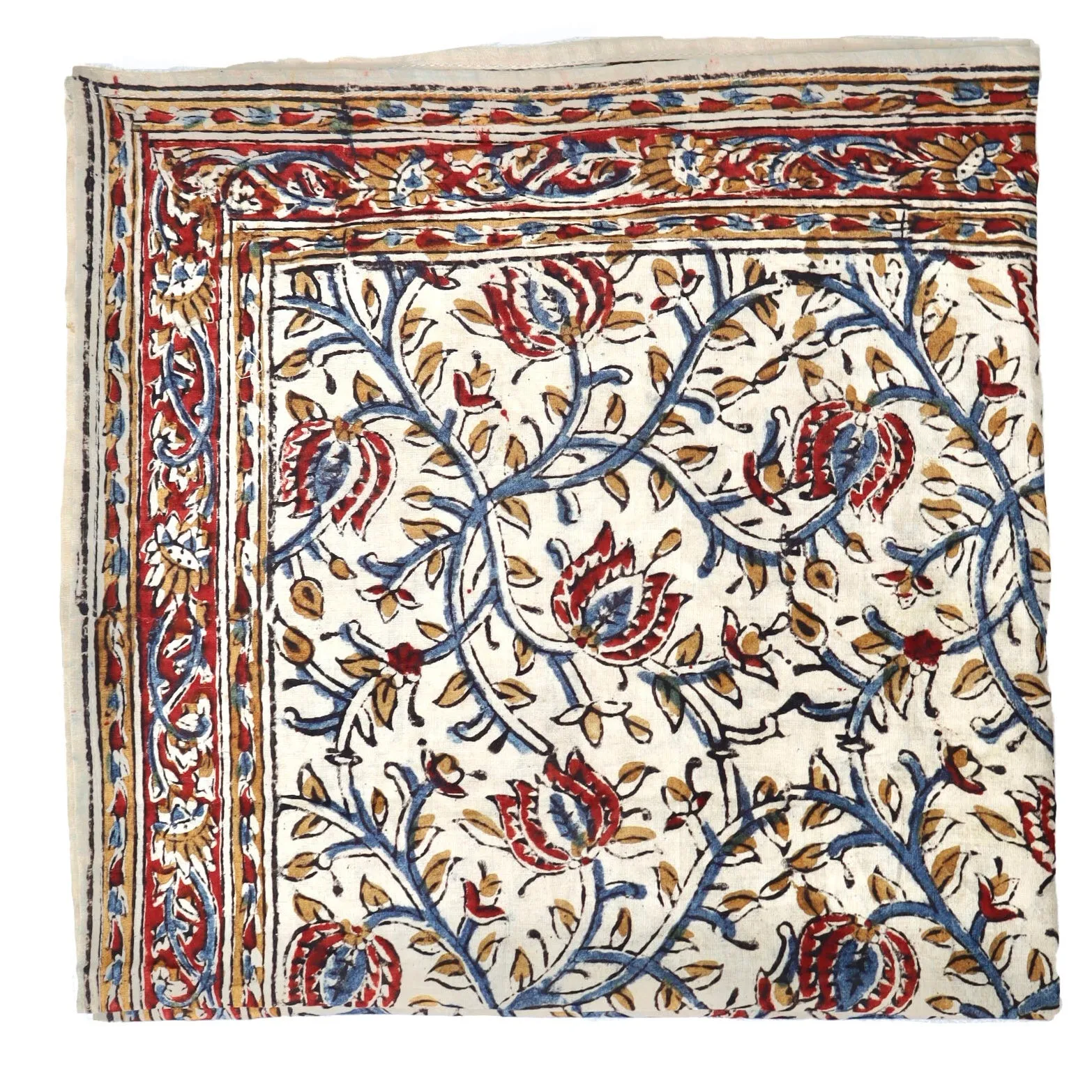 Twilight Petal - Kalamkari Cotton Bandana  (KK1407)