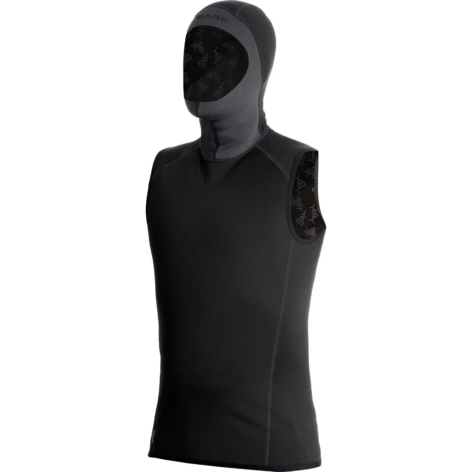 Used Bare Exowear Hooded Vest Unisex - Black - Large