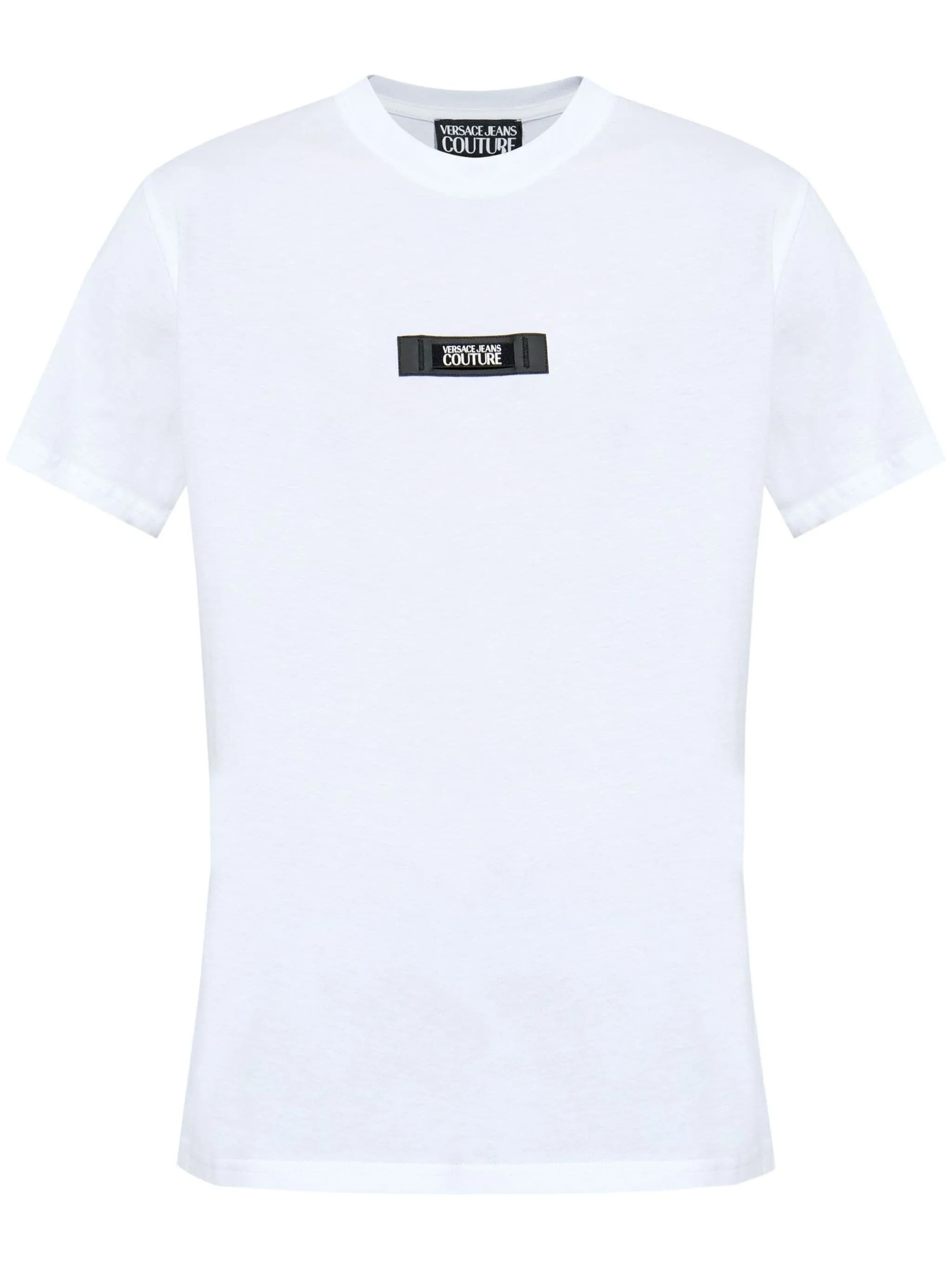 VERSACE JEANS COUTURE LOGO-PATCH COTTON T-SHIRT