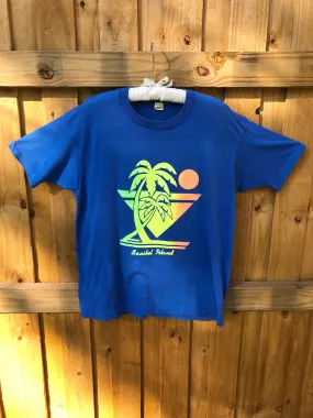 VINTAGE: Blue Neon Graphic T-Shirt