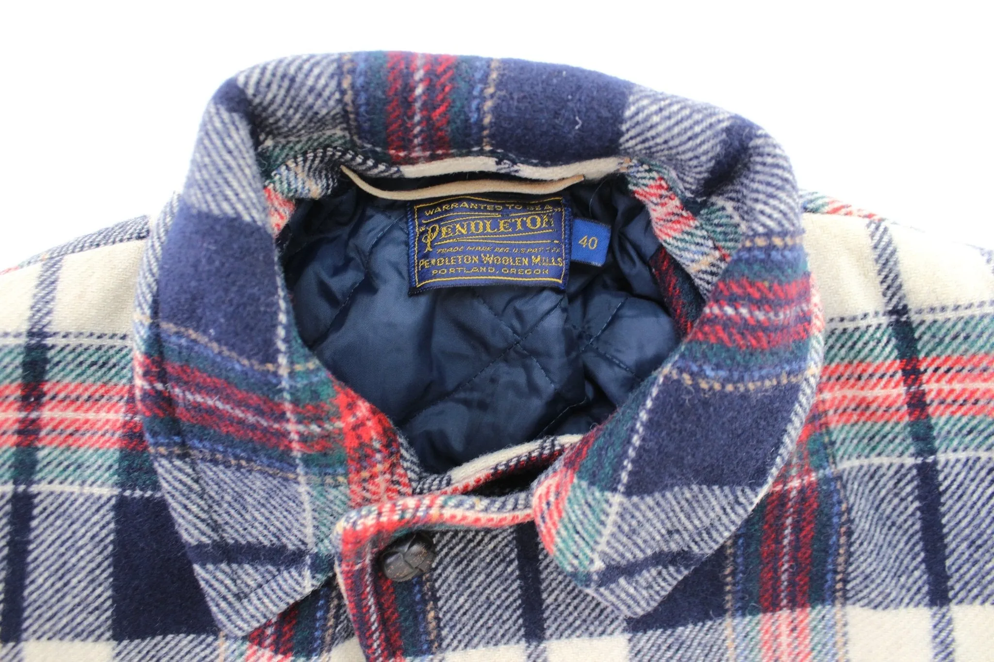 Vintage Pendleton Woolen Mills Wool Plaid Coat