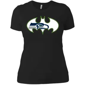 We Are The Seattle Seahawks Batman Nfl Mashup Women Cotton T-Shirt