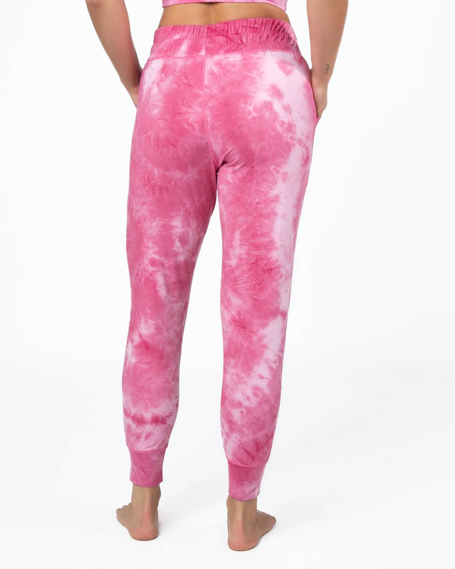 Weekend Joggers - Hibiscus Tie Dye