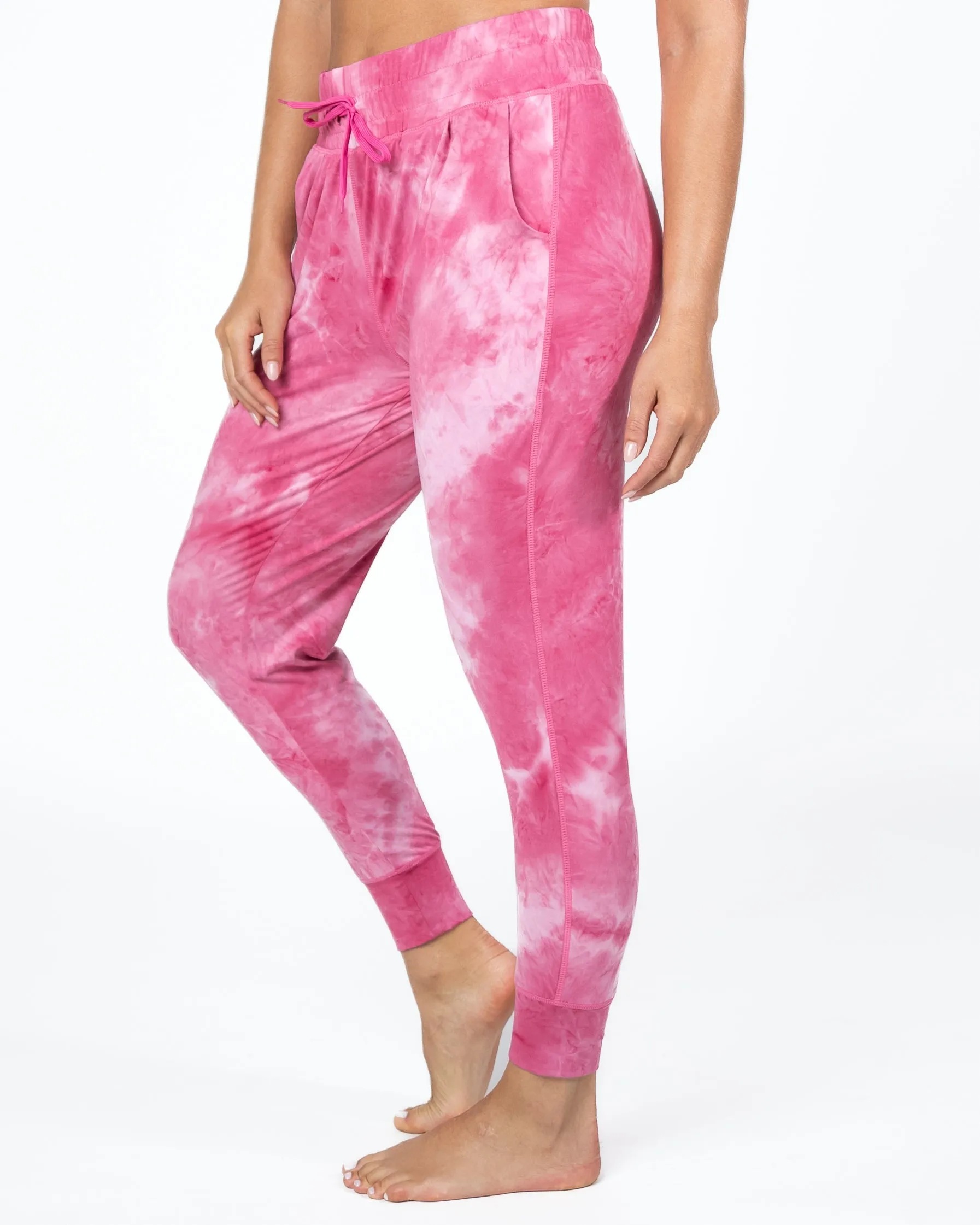 Weekend Joggers - Hibiscus Tie Dye