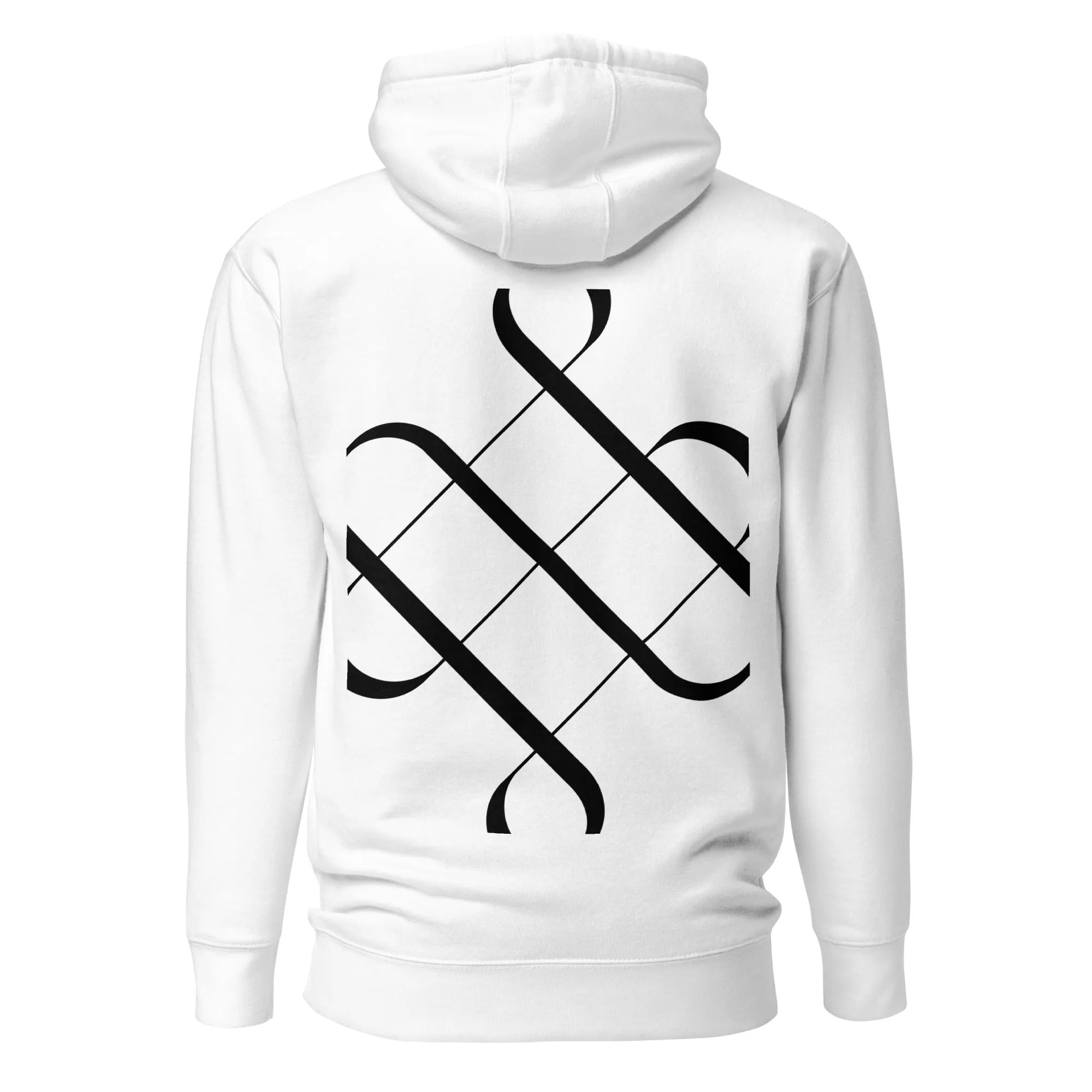 White Sagittarius Unisex Zodiac Poetry Hoodie