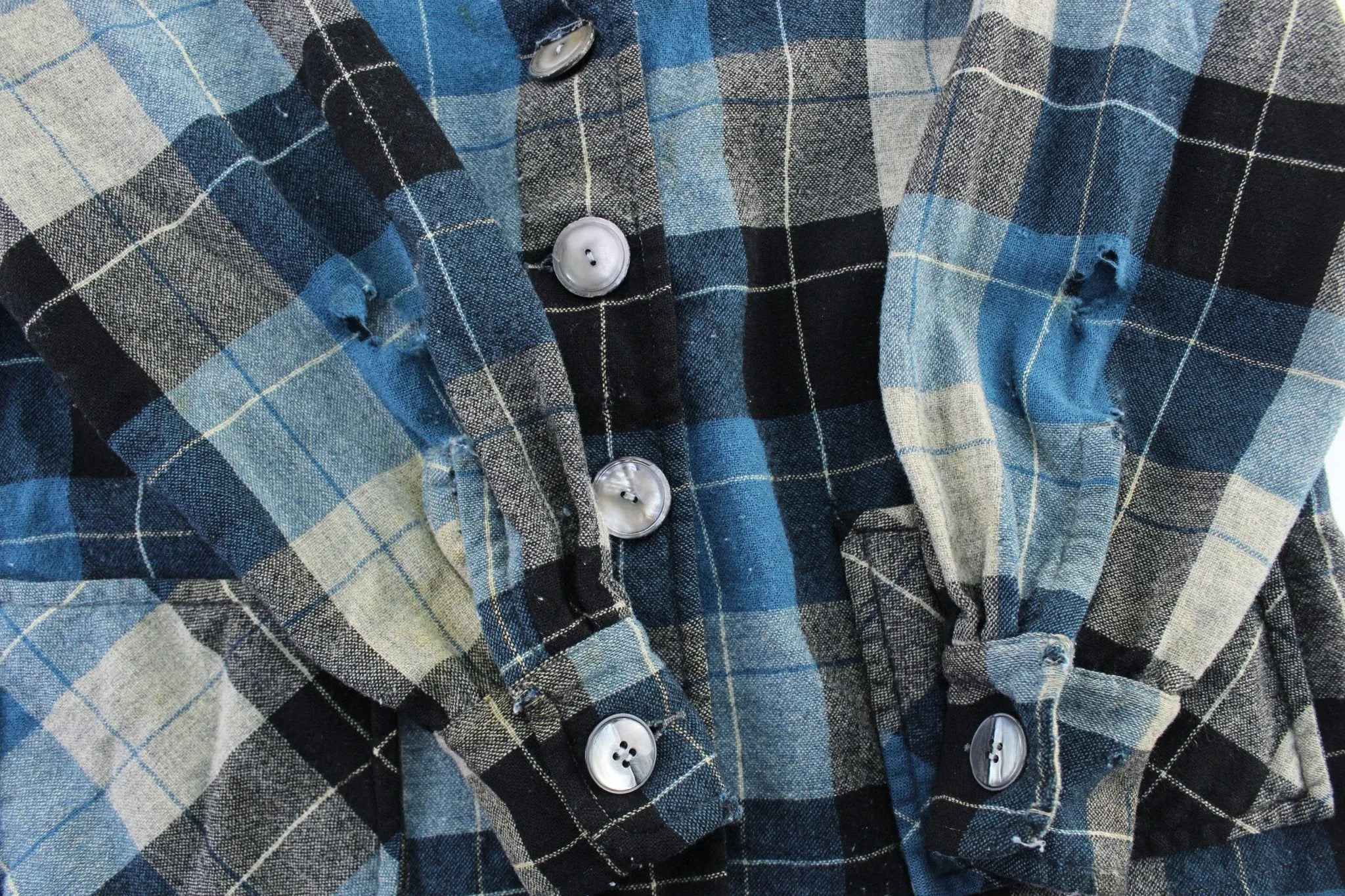 Women's 50's Pendleton Woolen Mills Blue & Black Plaid Coat