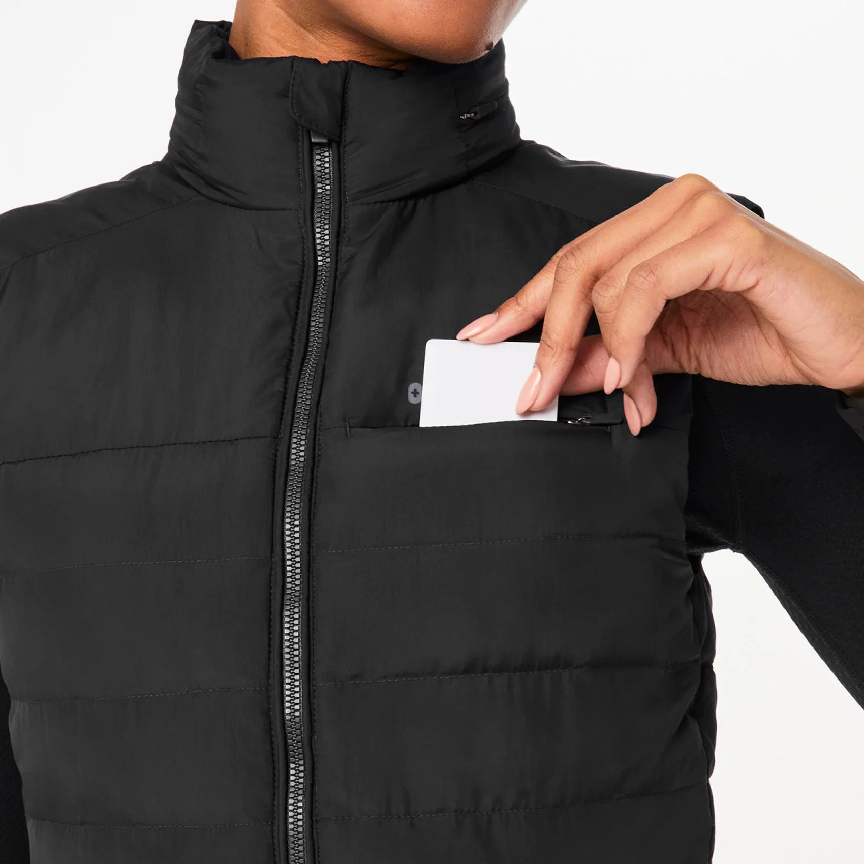 women's Black On-Shift™ Packable - Puffer Vest