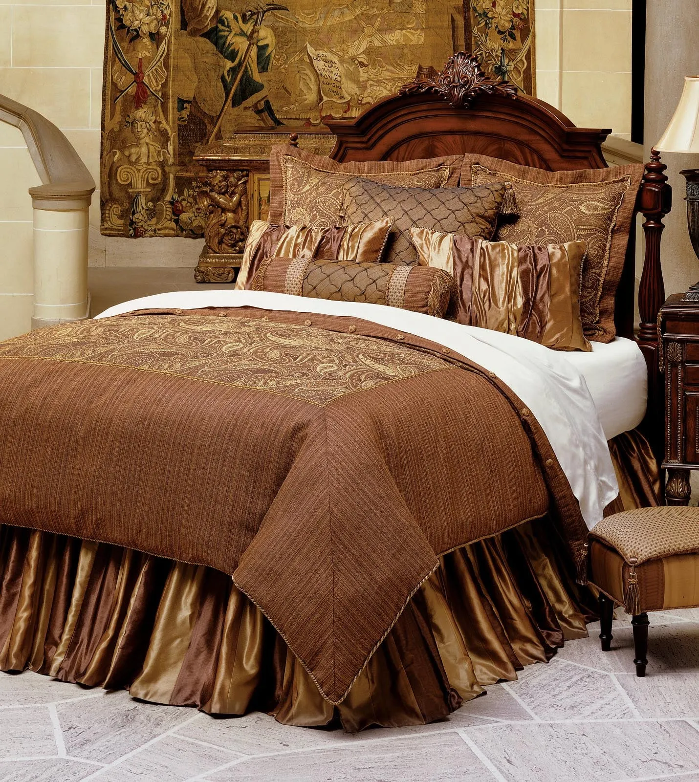 Worthington Cocoa Ruffled Bed Skirt