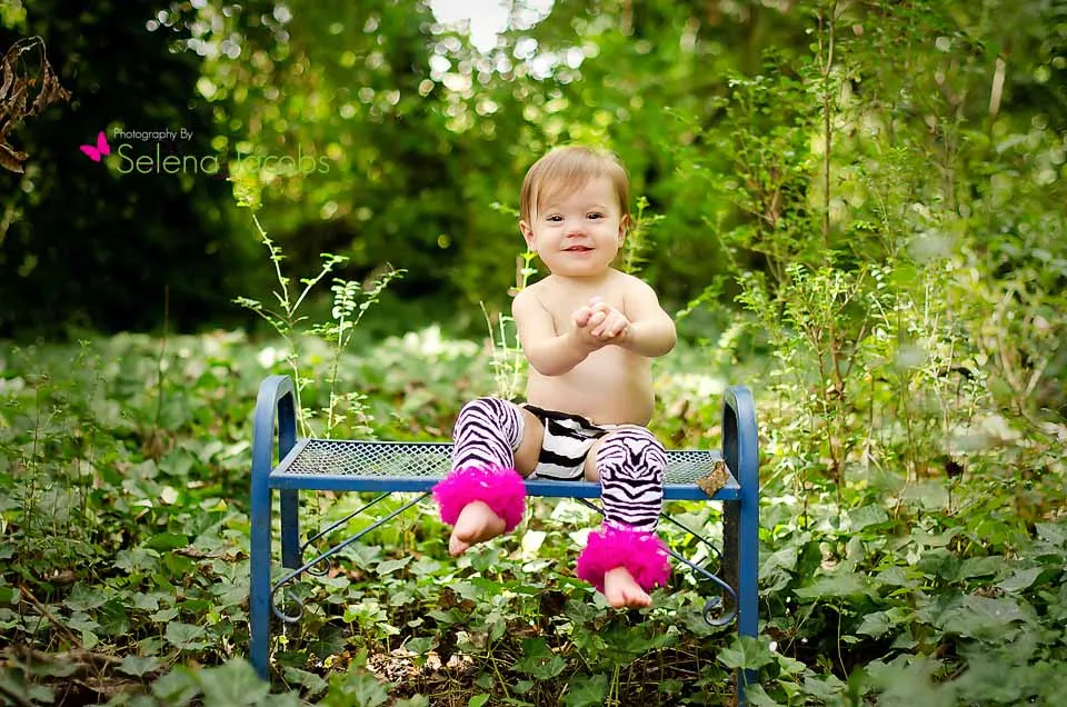 Zebra Print Leg Warmers with Hot Pink Ruffles