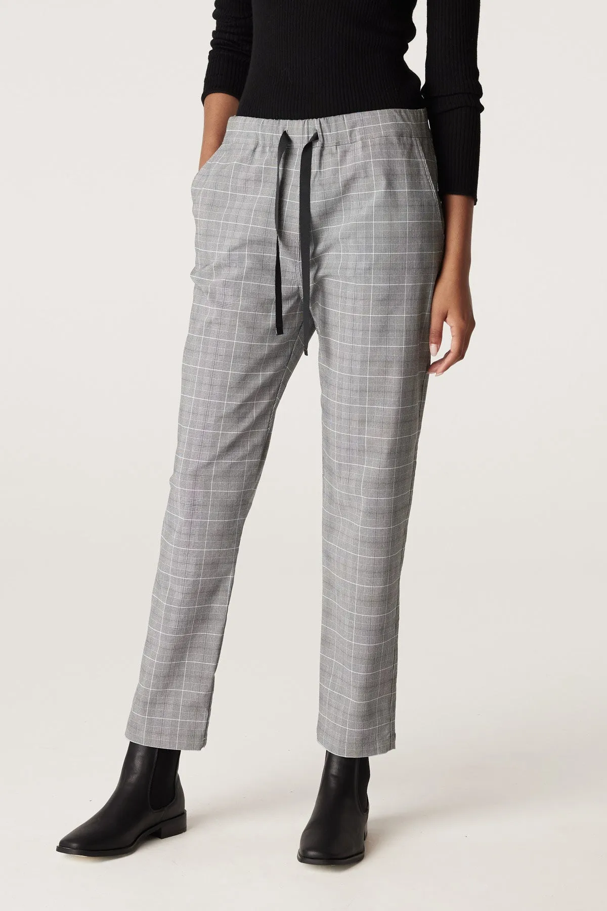 Zoe Check Jogger - Blue Check