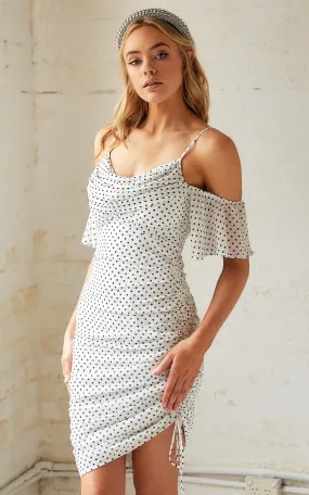 Zulu Dress - White Dots